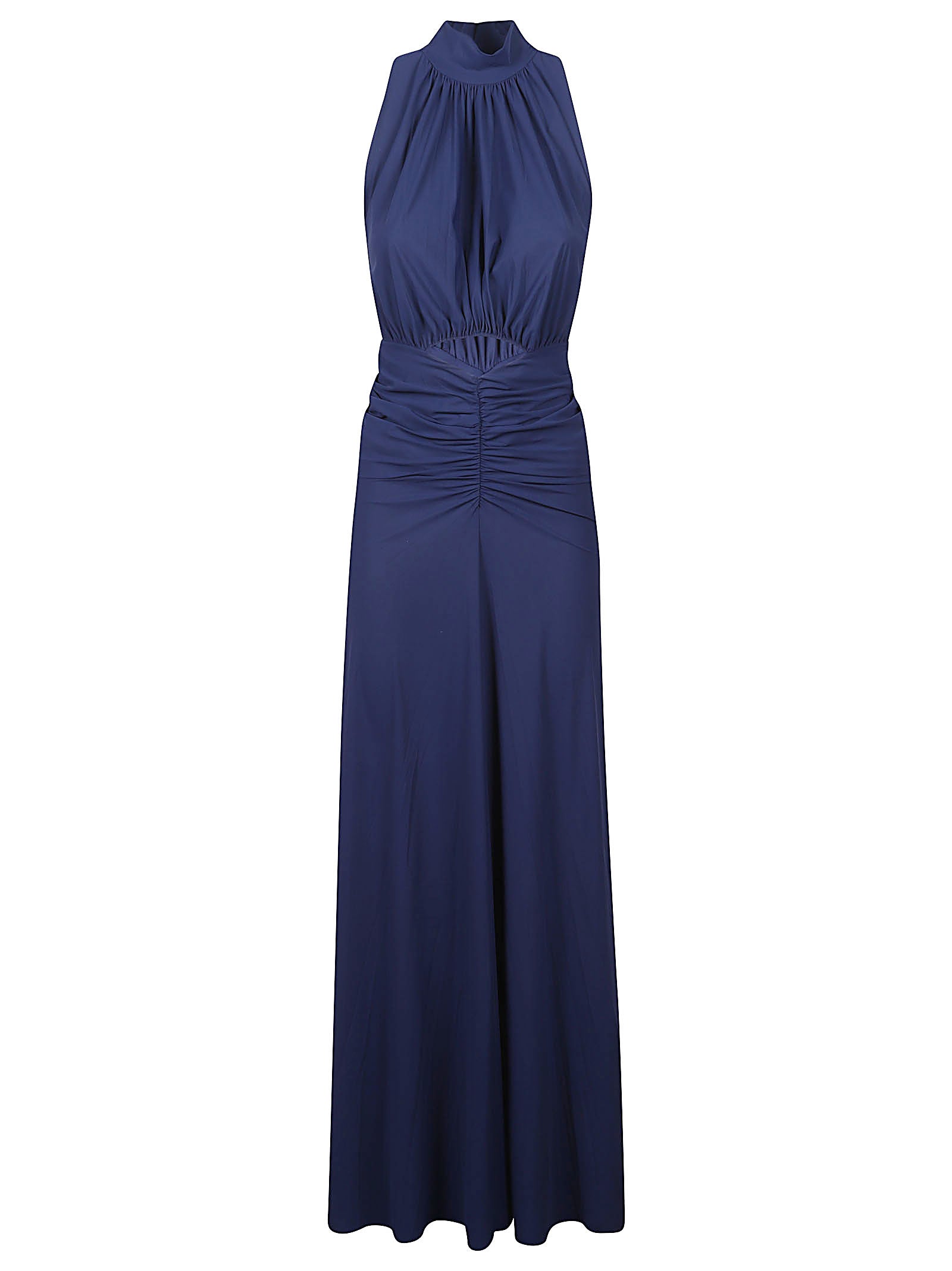 Sleeveless Blue Maxi Dress