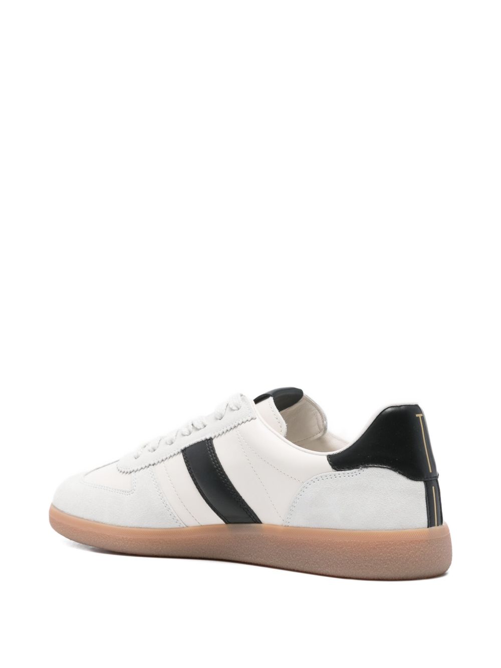 Low-Top Sneaker With Ice-Colored Suede Inserts