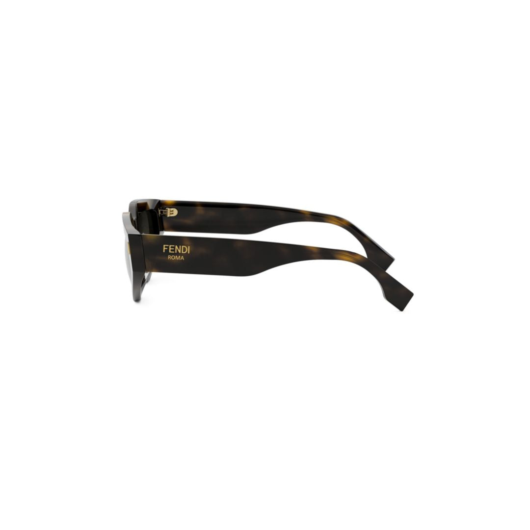 Angular Tortoiseshell Sunglasses with Cat-Eye Lenses