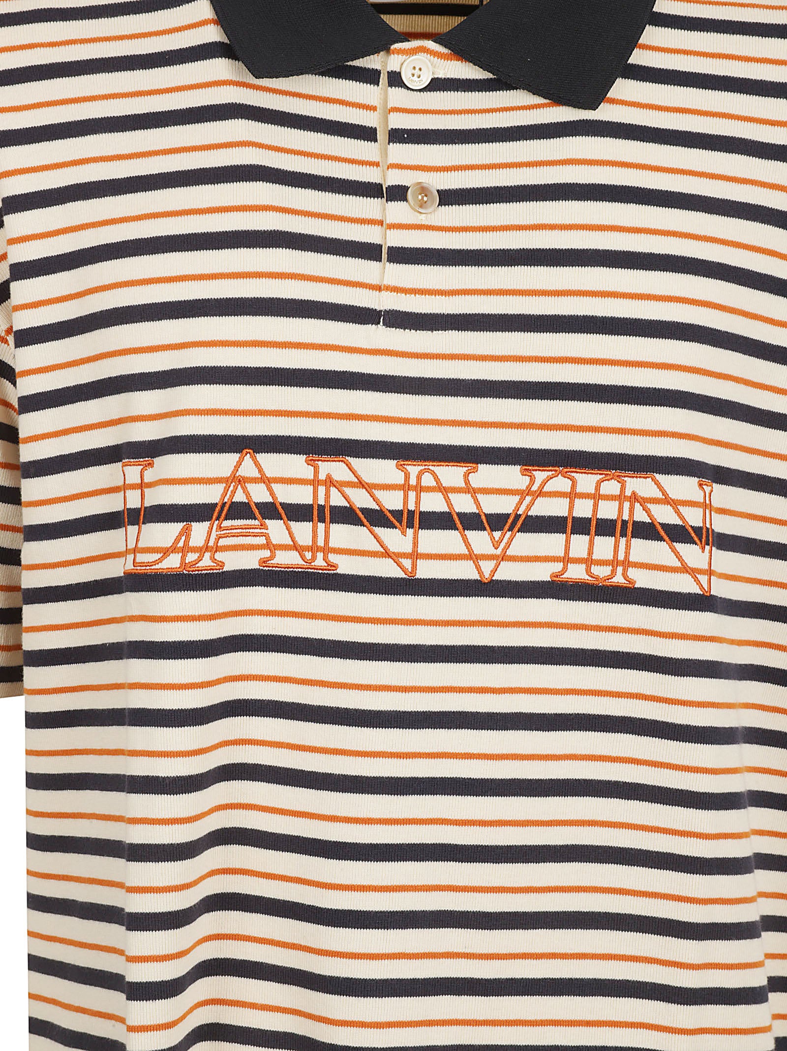 Horizontal Striped Polo Shirt