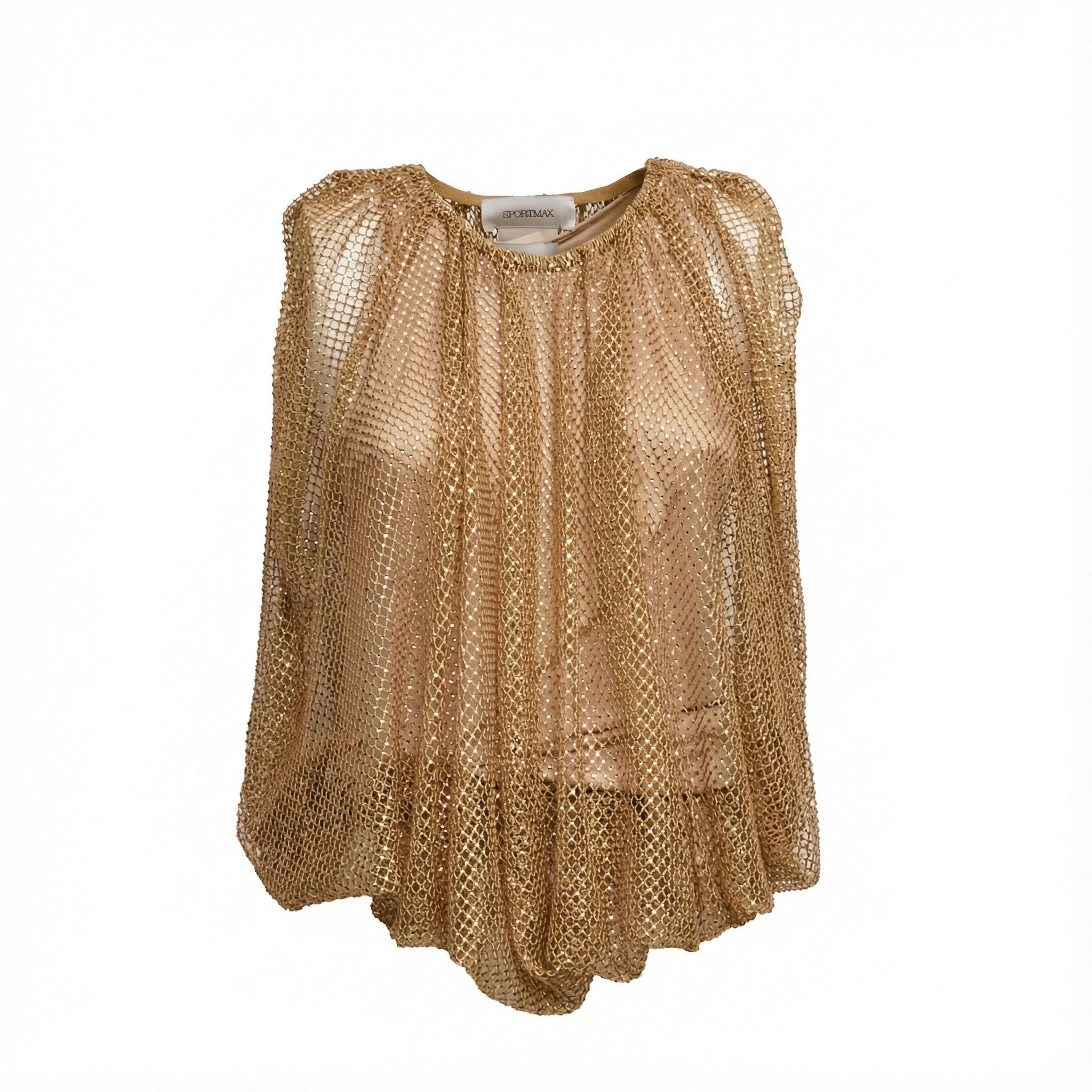 Knot Mesh Crewneck Top
