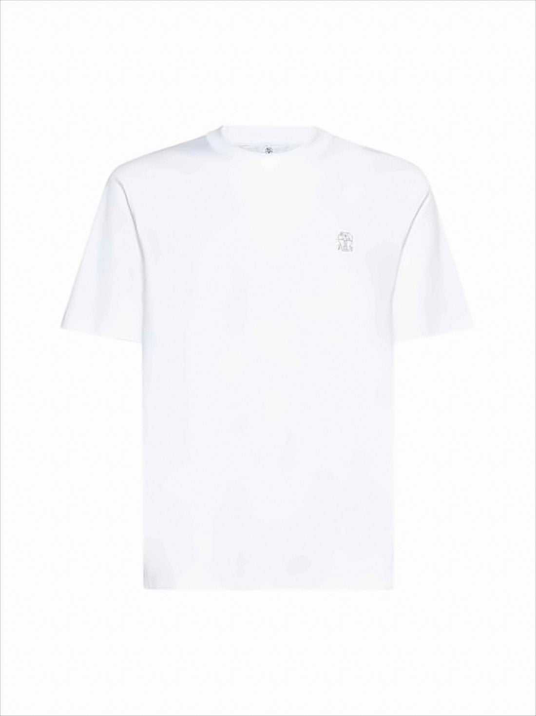 White Minimalist Crew Neck T-Shirt