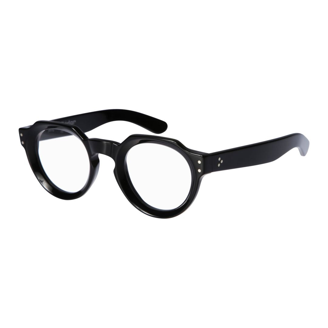 Spike Rounded Frame Sunglasses with Keyhole Bridge