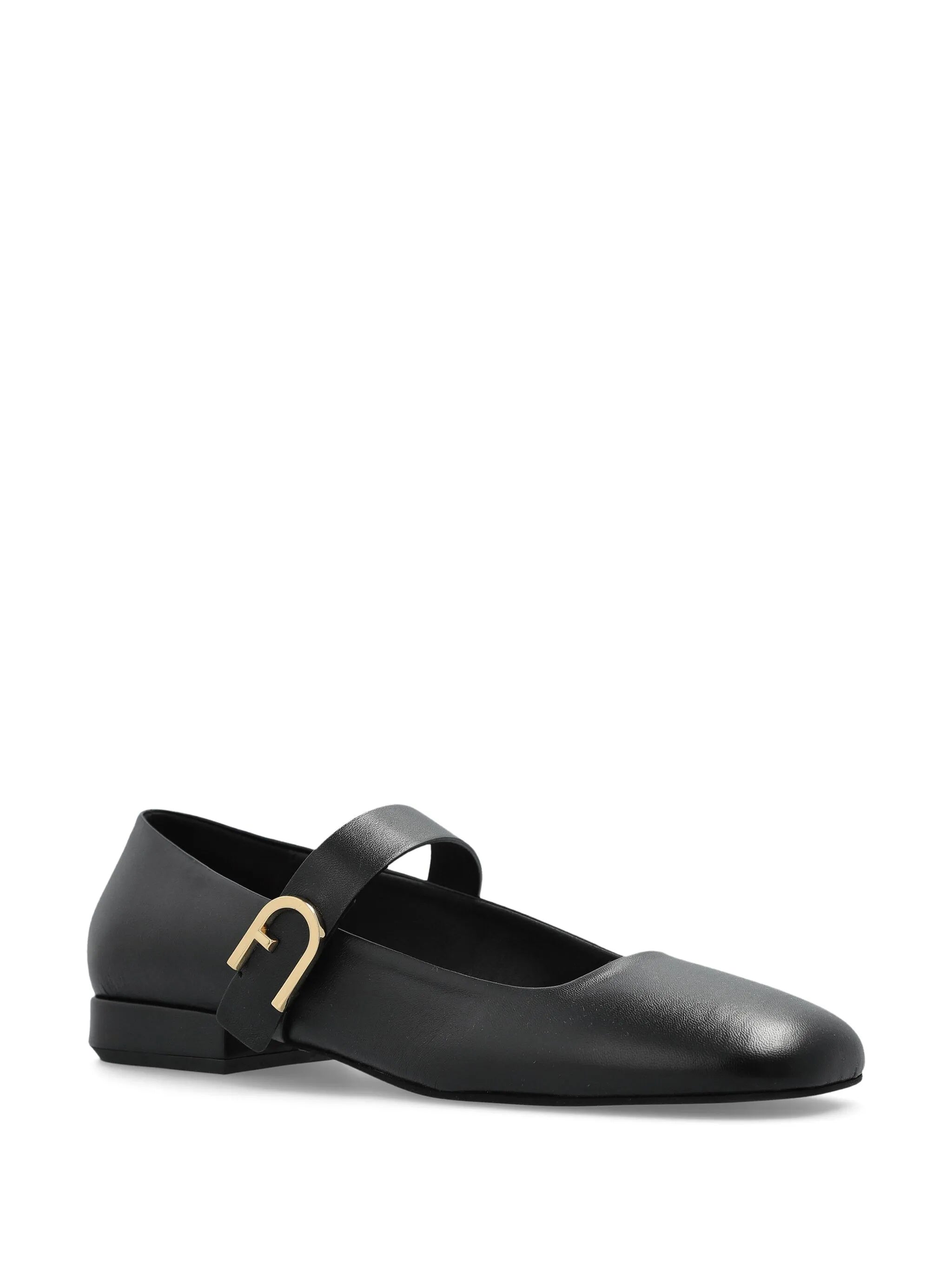 White Pointed Toe Minimalist Strap Flats