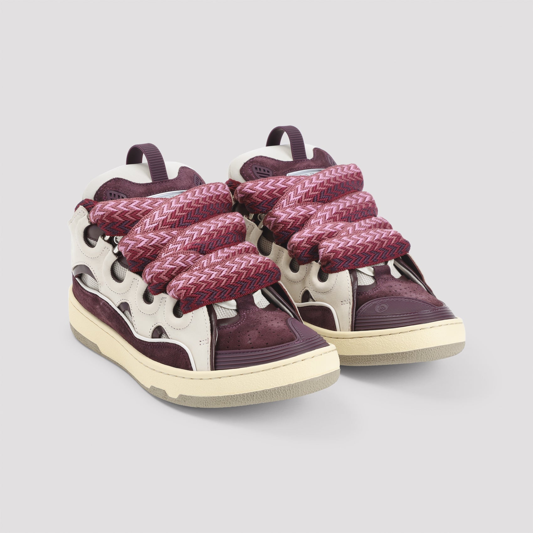 Sneaker with Unique Leather Panels