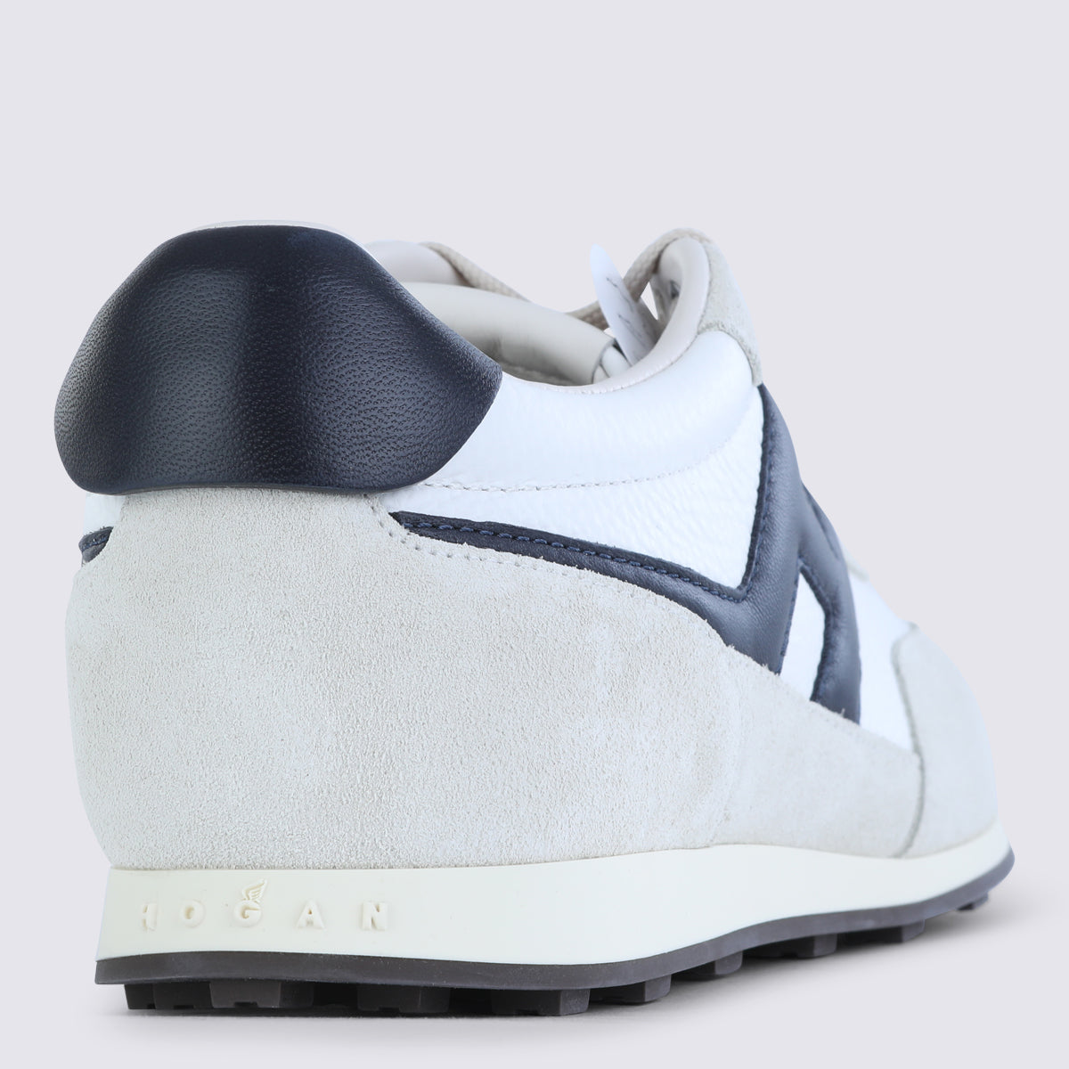 White And Black Leather Sneakers