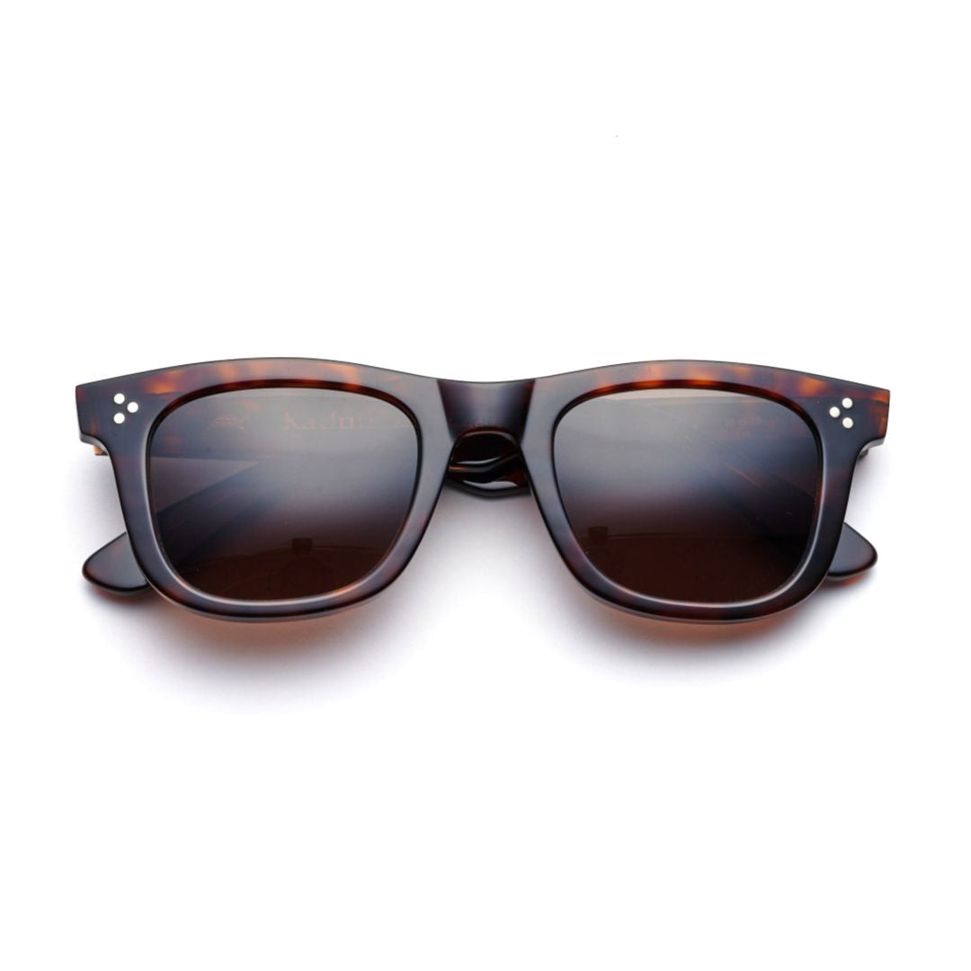 Solemio Rectangular Tortoiseshell Sunglasses with Gradient Lenses