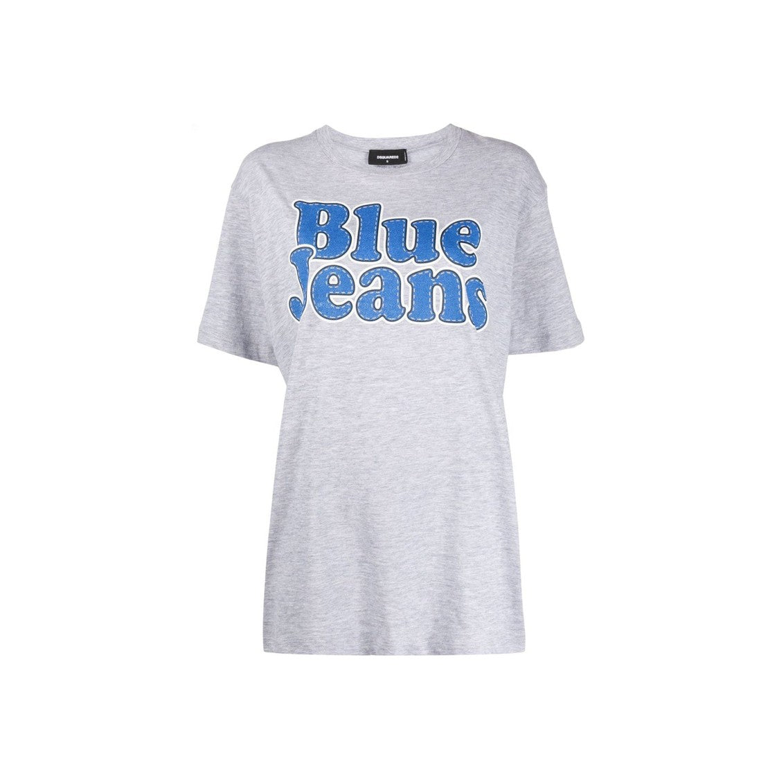 Graphic Cotton T-Shirt With Ribbed Trim