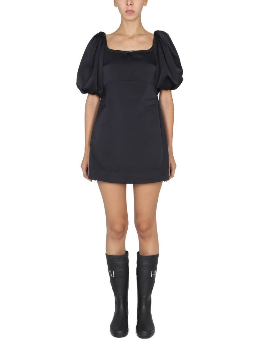 Mini Dress With Balloon Sleeves