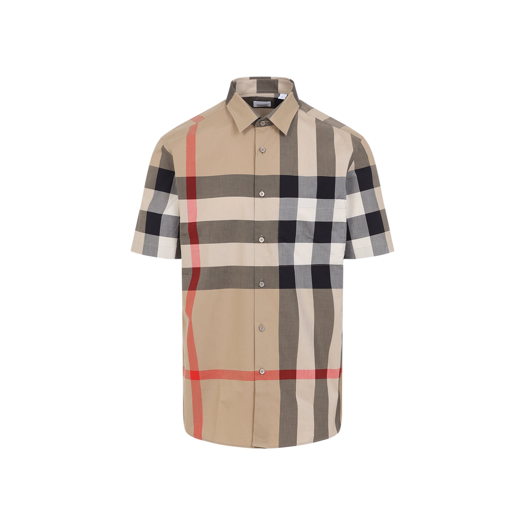 Short-Sleeved Cotton Shirt