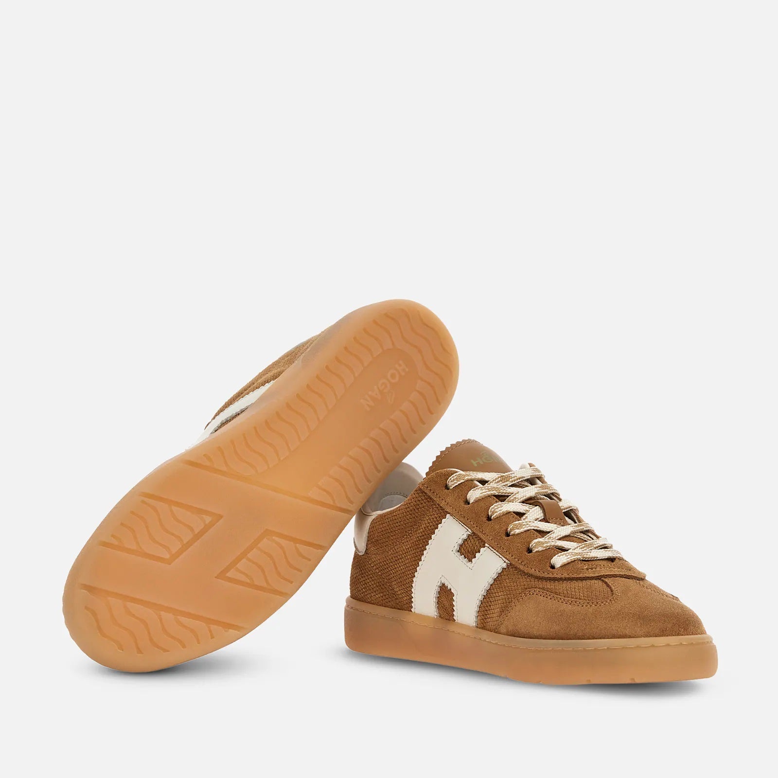 Light Brown Cool Allacciato H Sneakers