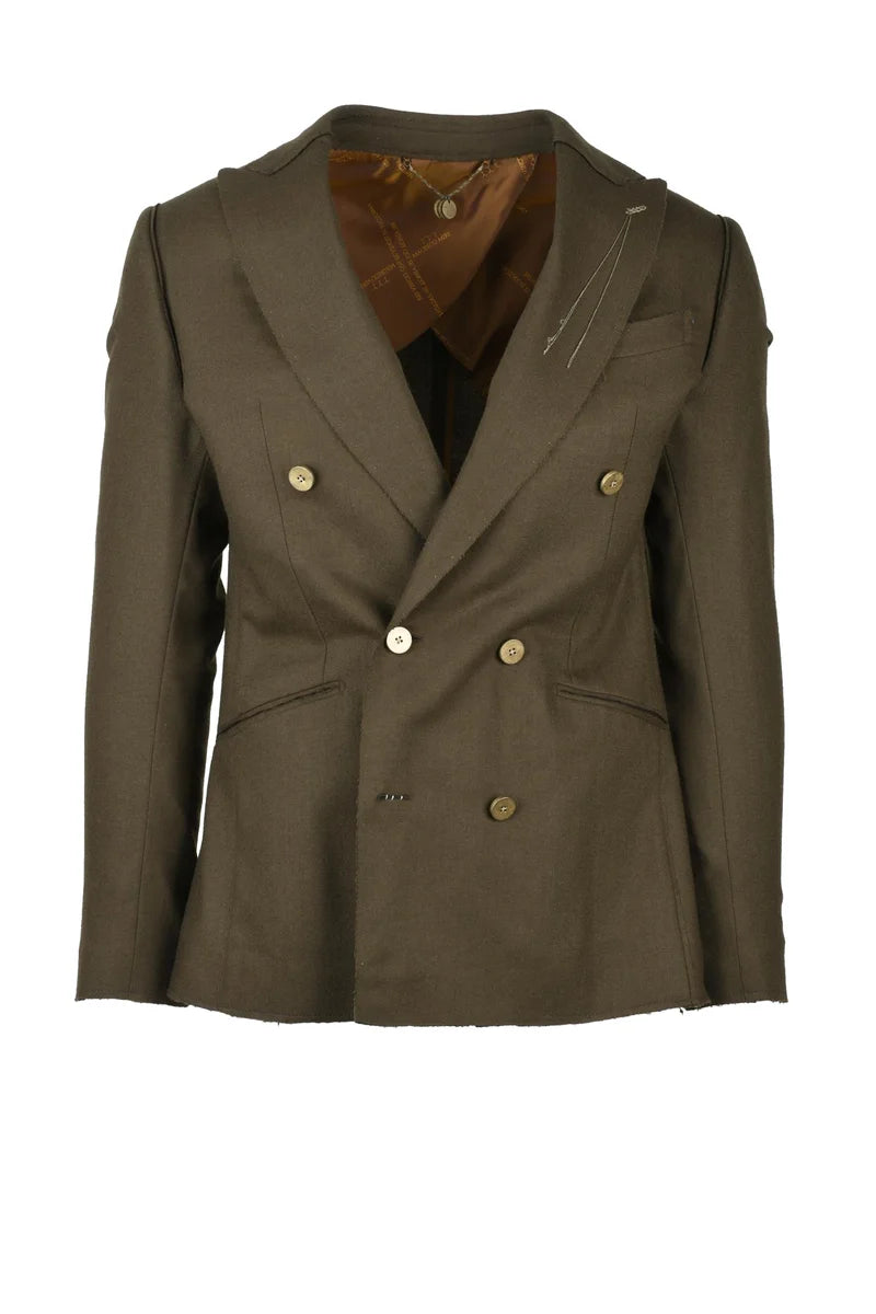 Double-Breasted Jacket - Military Green