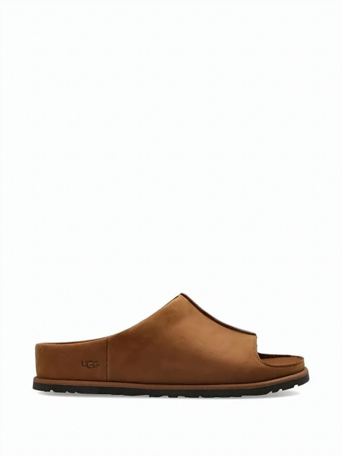 Open-Toe Nubuck Slip-On Mules with EVA Cushioning