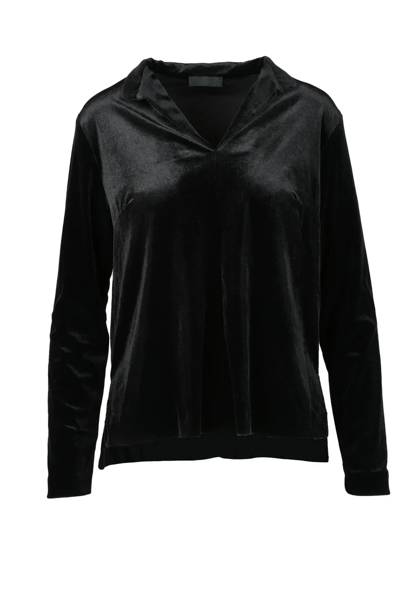 Polyamide and Elastane Blouse - Black