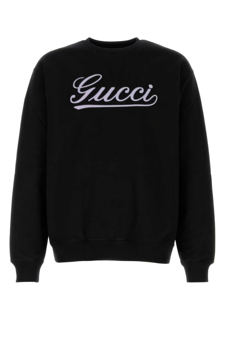 Black Long-Sleeve T-Shirt With Iconic Logo