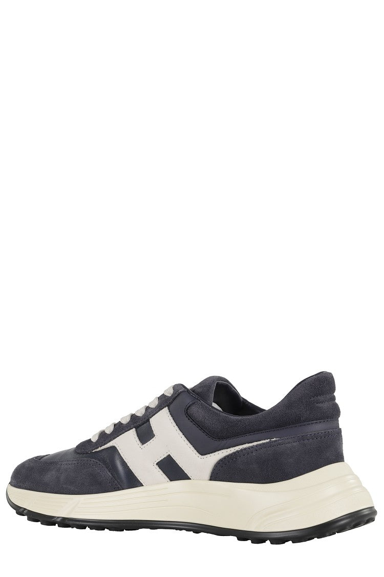 Hyperlight Lace-Up Sneakers With Technical Fabric Inserts