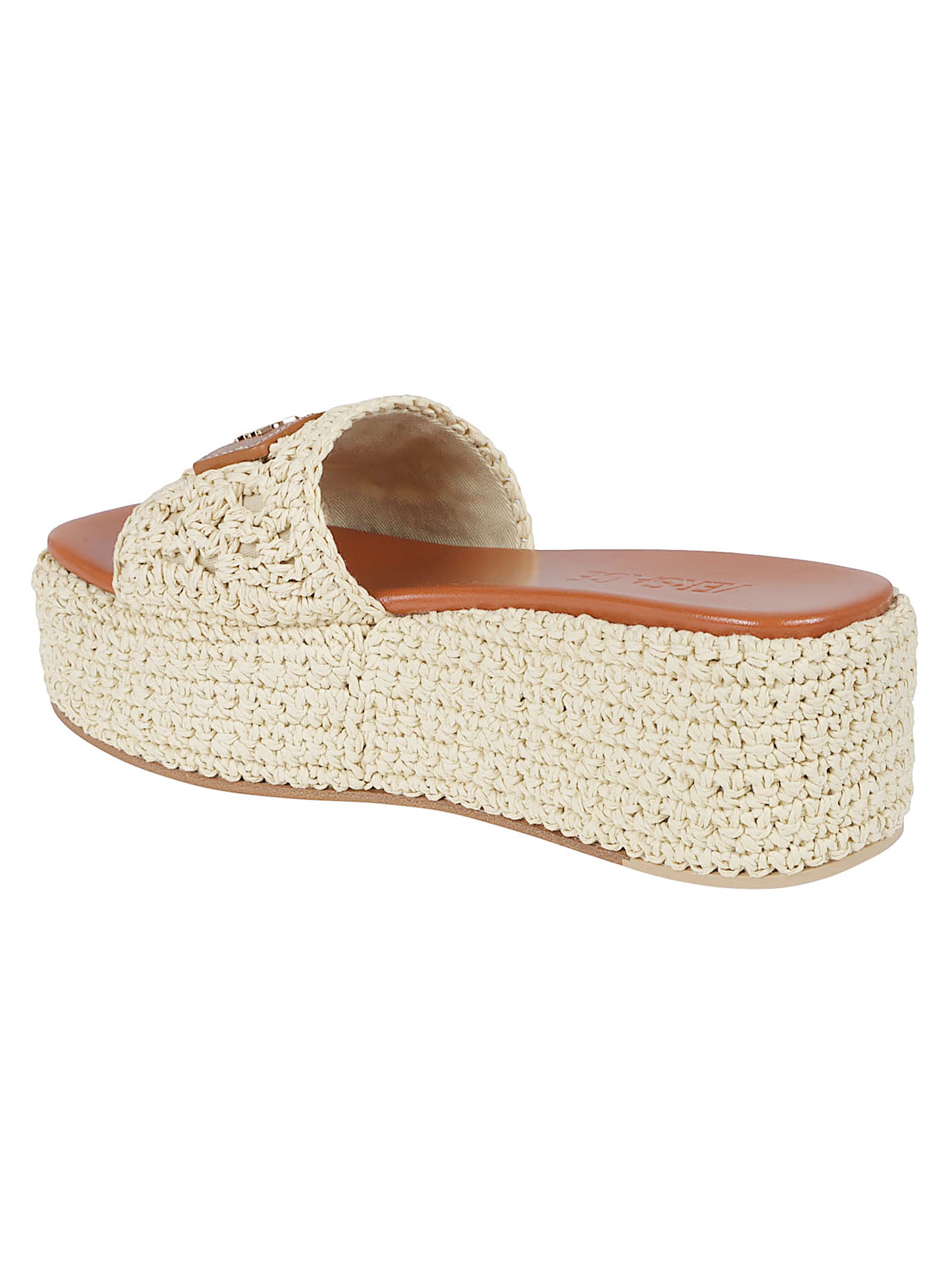 Woven Raffia Platform Sandals