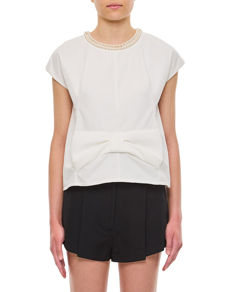 Pearl Neckline Blouse