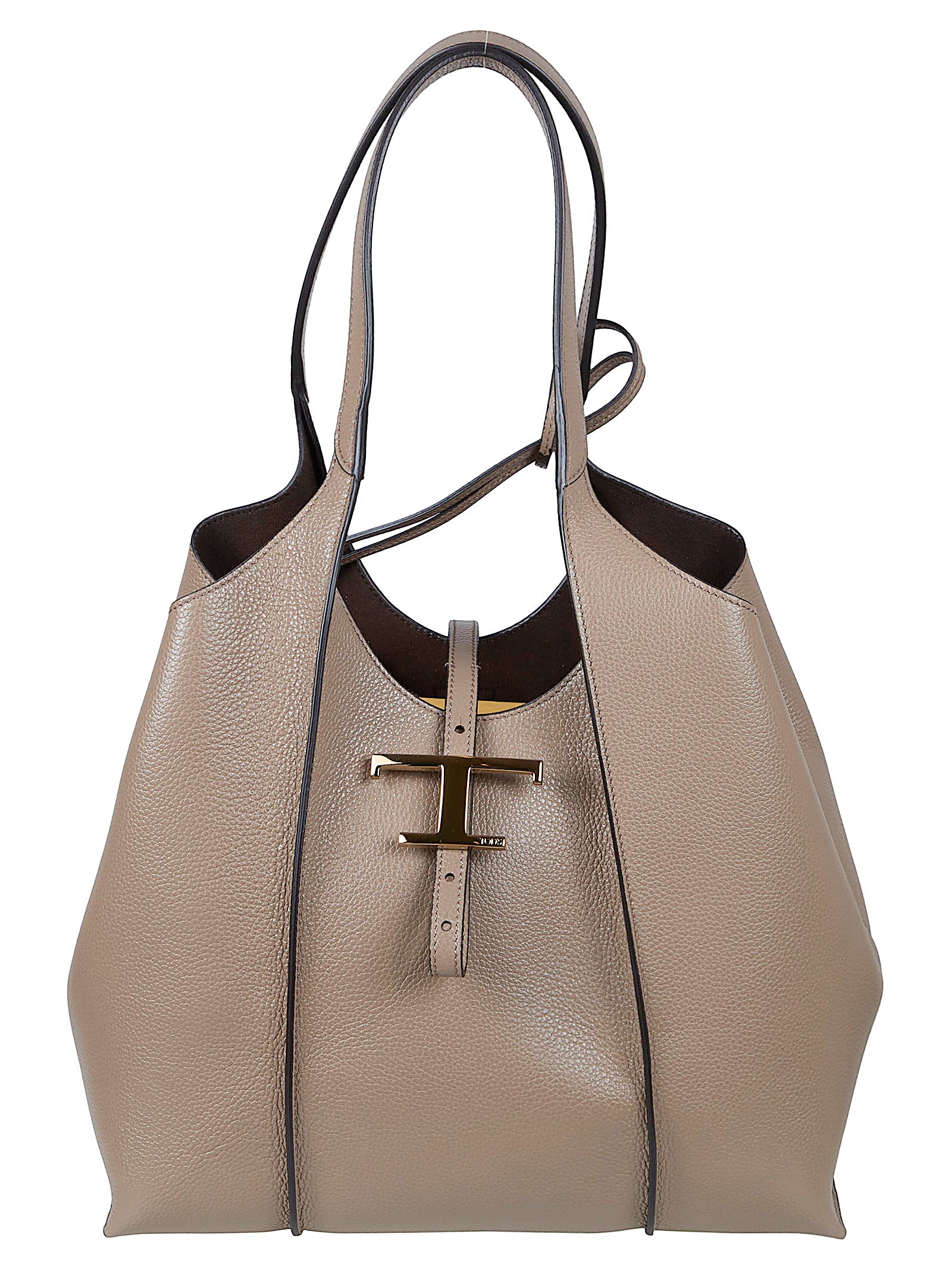 Textured Leather Tote Bag