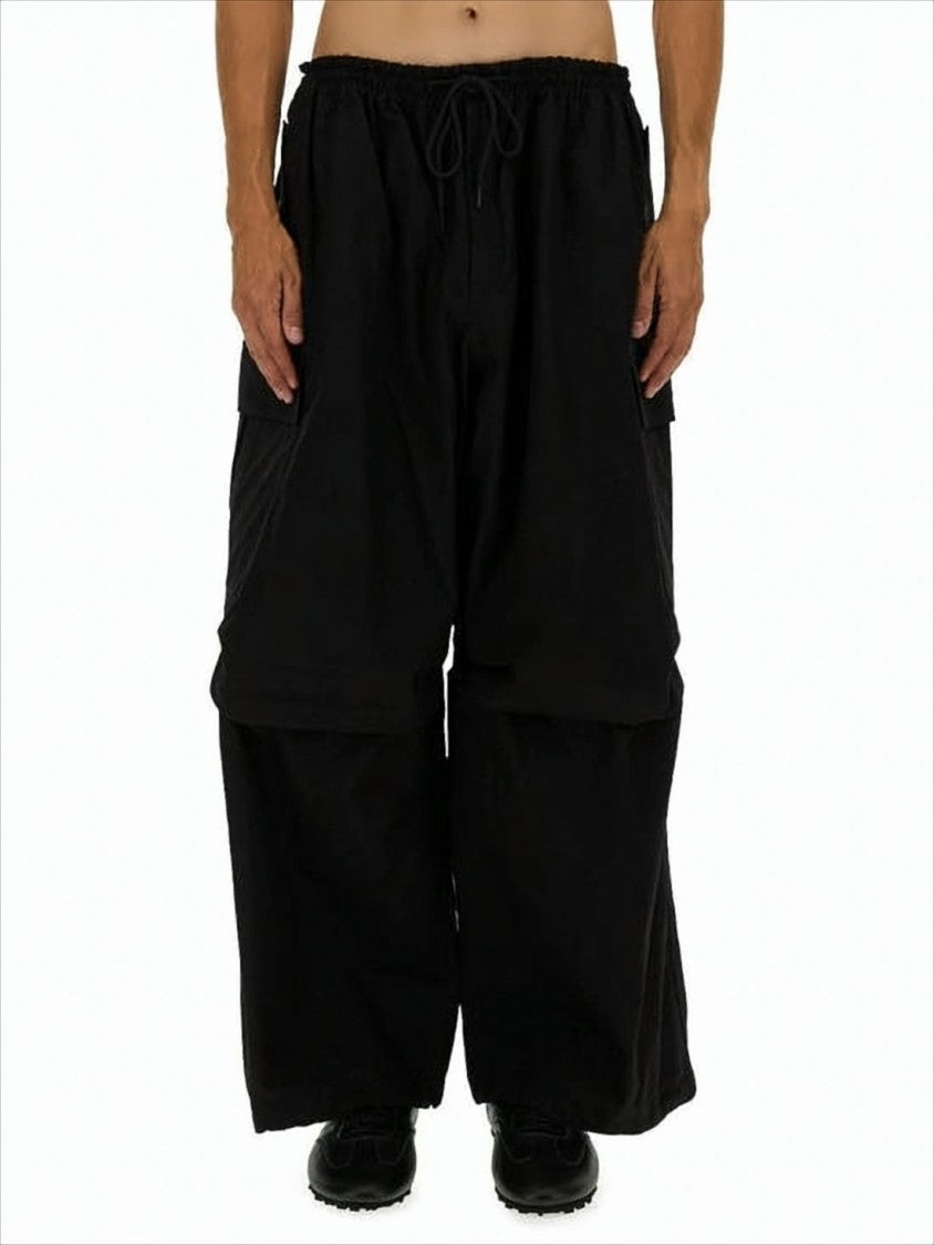 Wide-Leg Casual Pants with Elastic Waistband