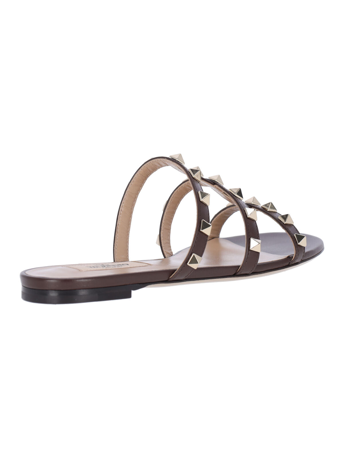 "Rockstud" Sandals – Brown