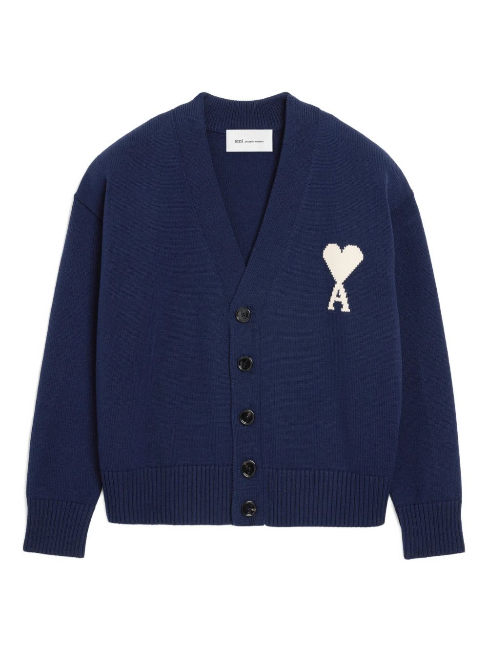 Heart Motif V-Neck Cardigan