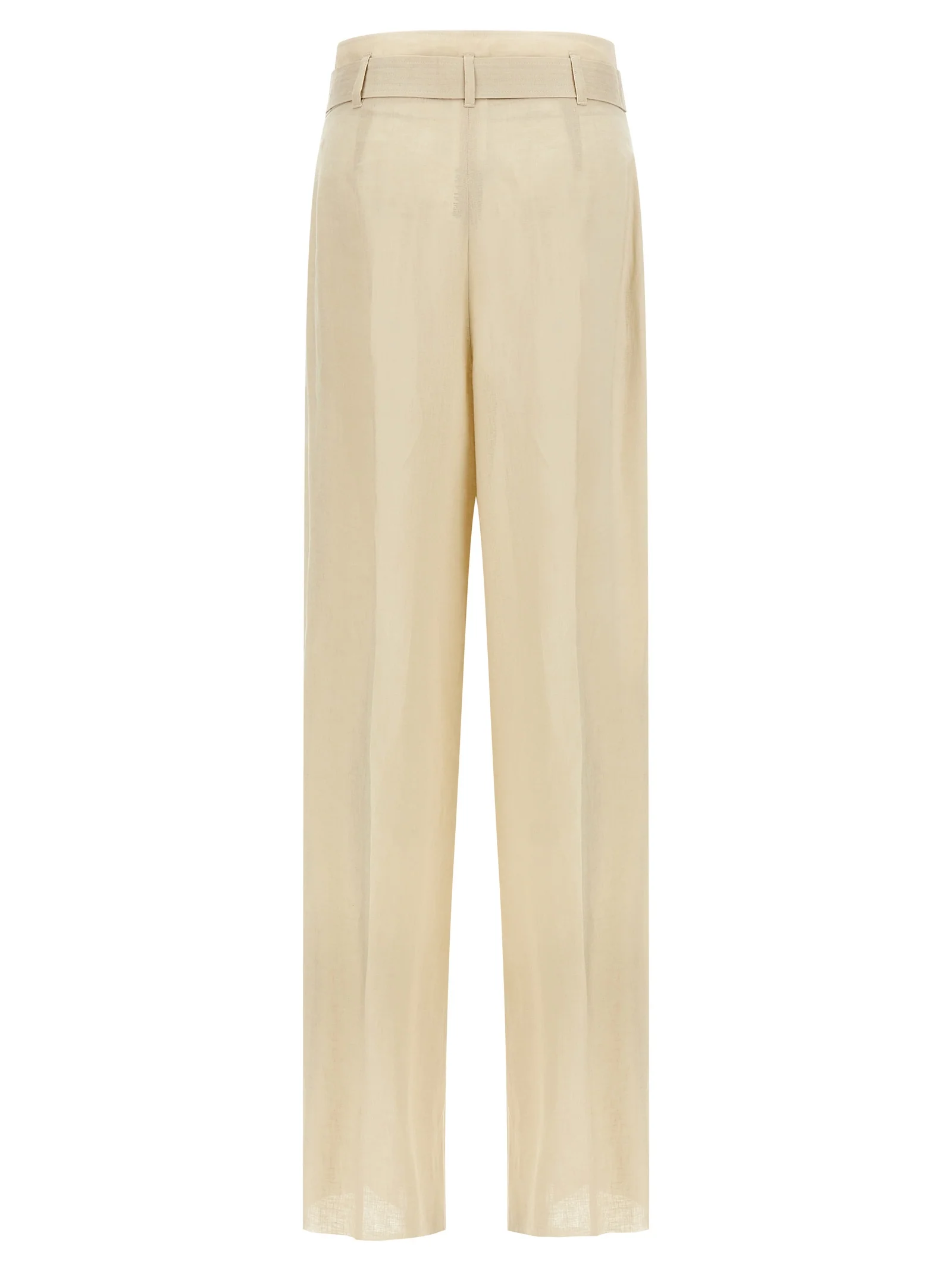 Tailored Straight-Leg Trousers with High Waist