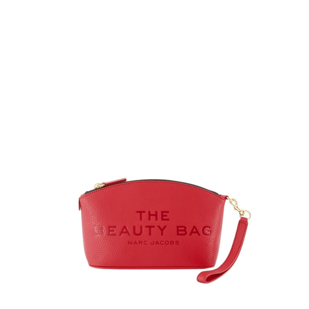 The Beauty Pouch - Leather - Red