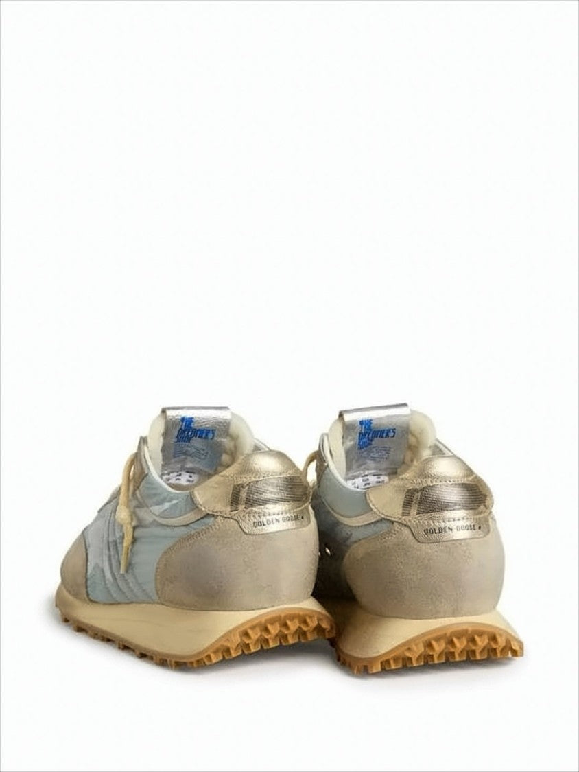 Retro-Inspired Sneakers with Suede and Nylon Detailing