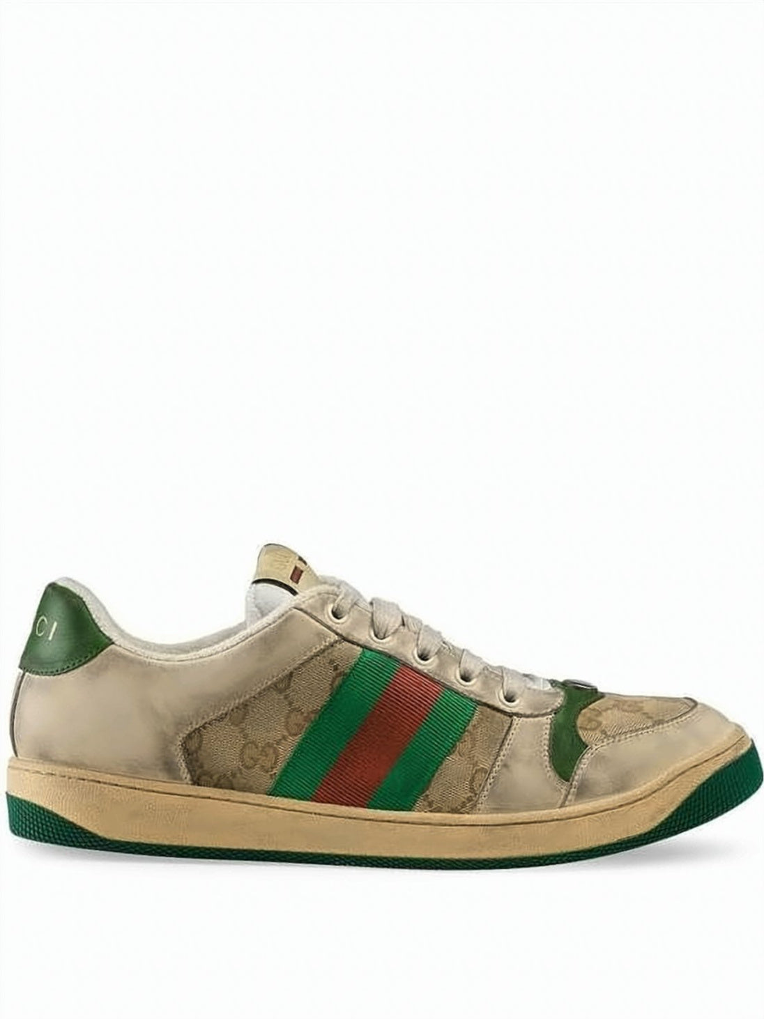 Distressed GG Monogram Canvas Sneakers
