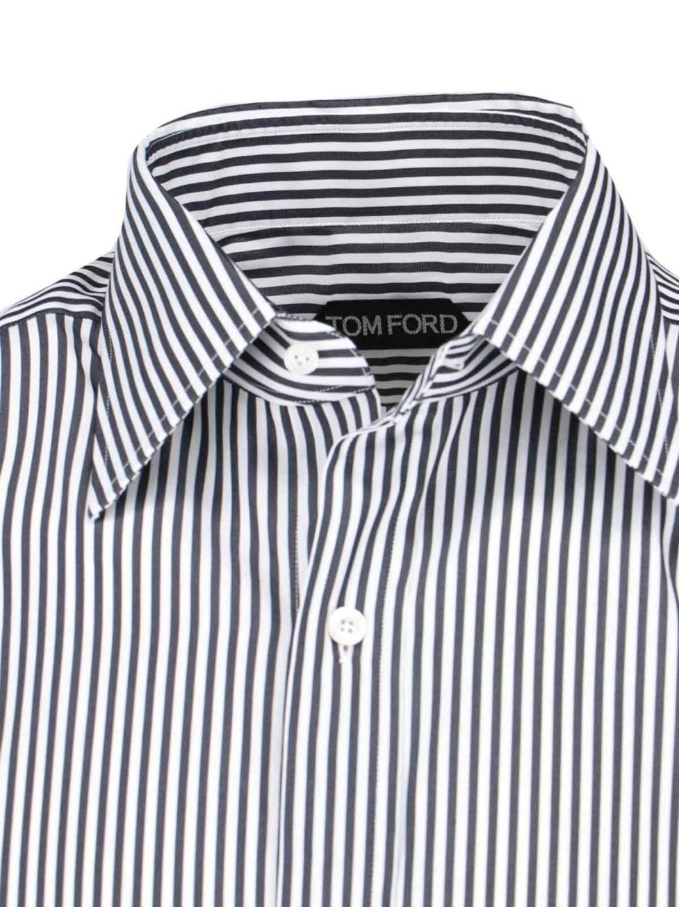 Slim Striped Shirt – White