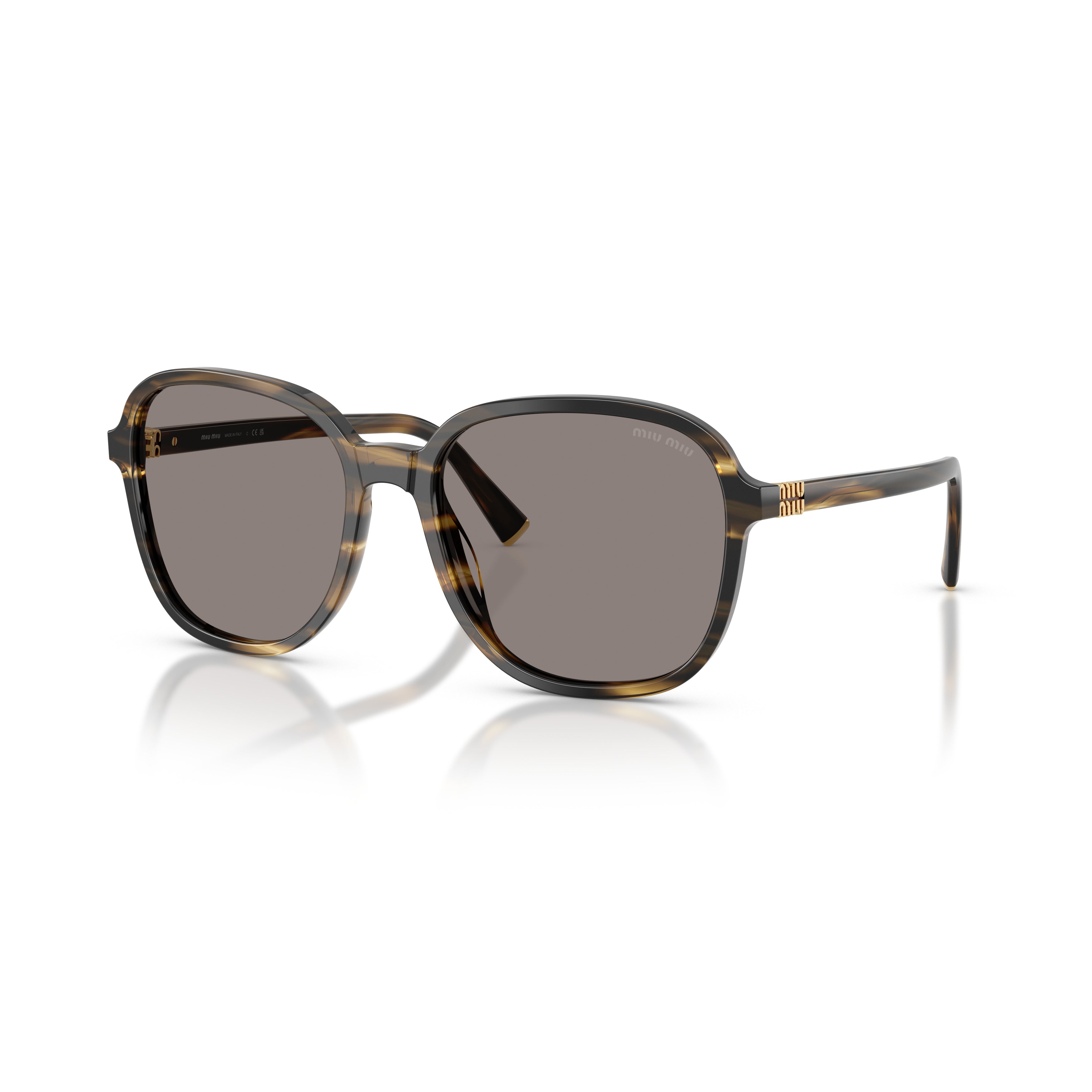 0mu B01s Oversized Square Tortoiseshell Sunglasses
