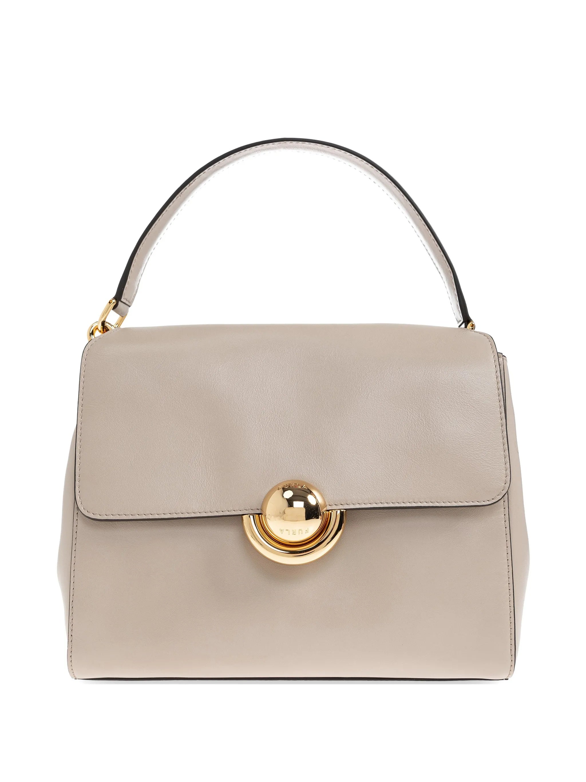Domus S Structured Smooth Leather Handbag