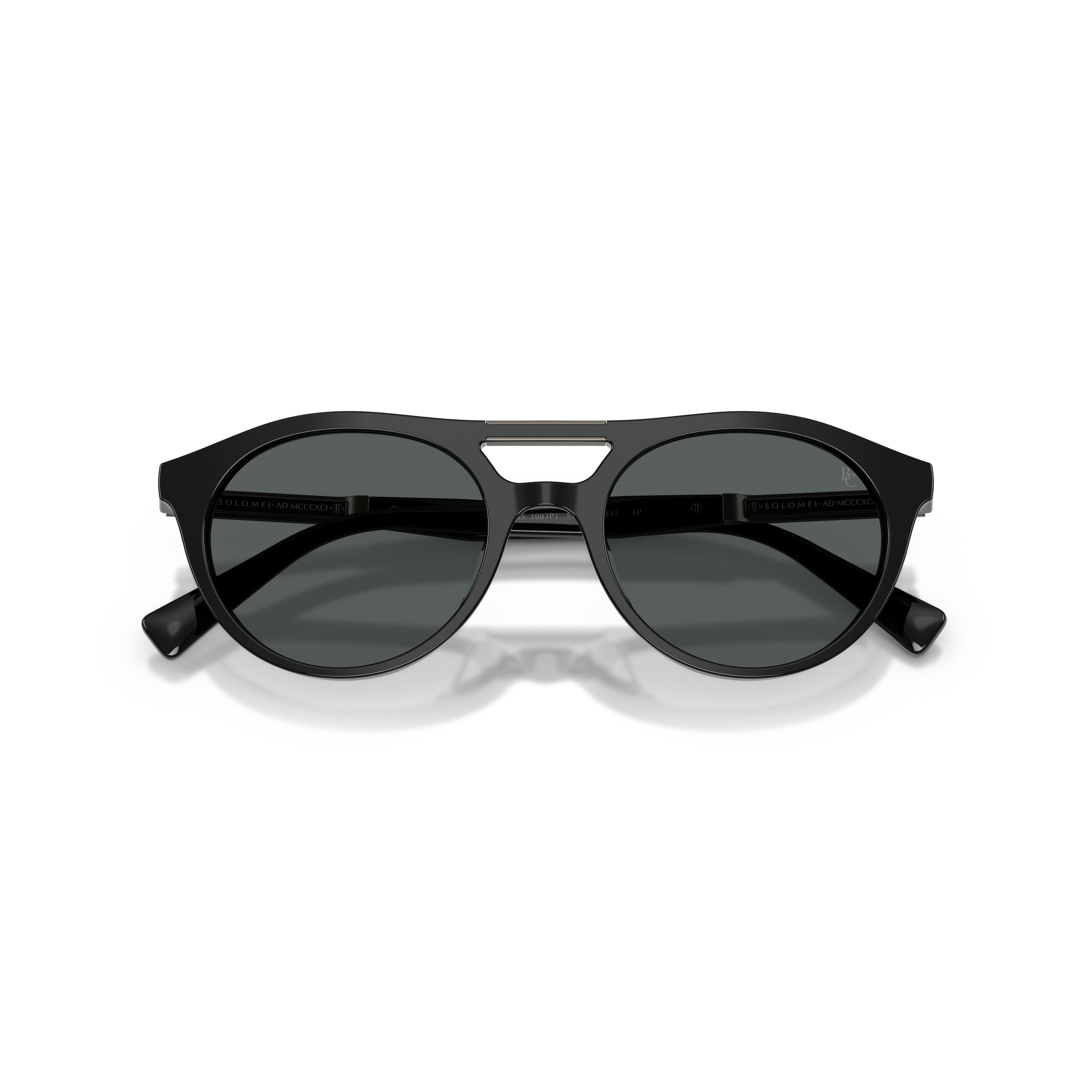 0bc4020s Rounded Frame Sunglasses with Double-Bridged Design
