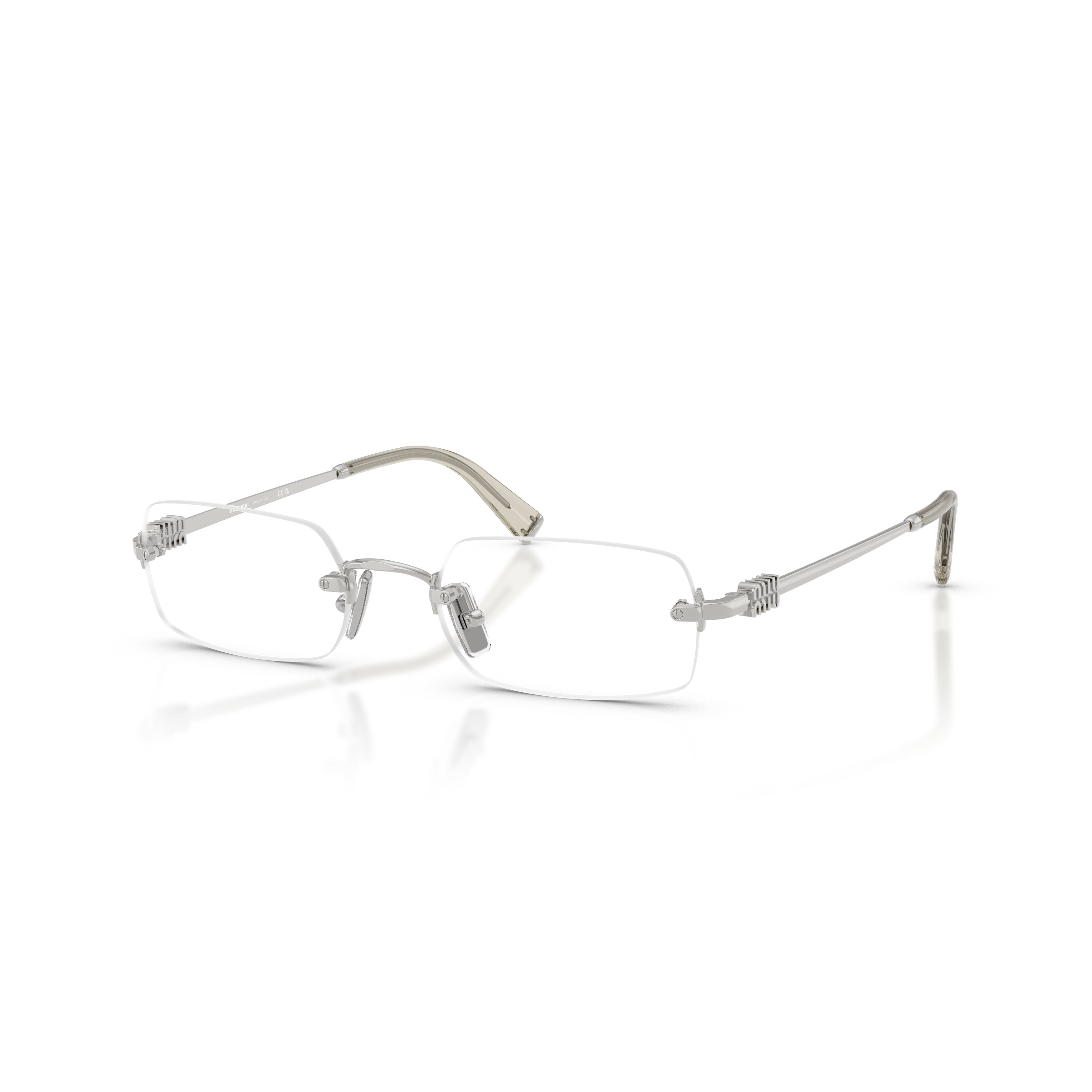 0mu 50yv Rimless Eyeglasses