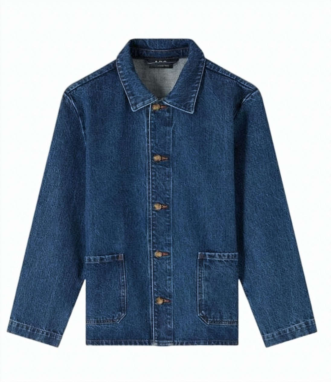 Classic Denim Jacket with Pointed Collar