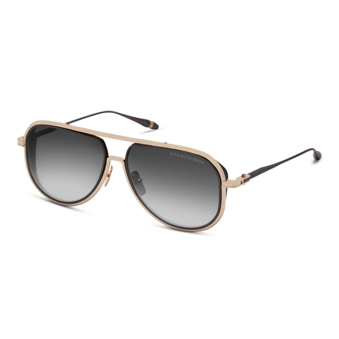 Outrcraft Gradient Tinted Sunglasses with Double Bridge Metal Frame