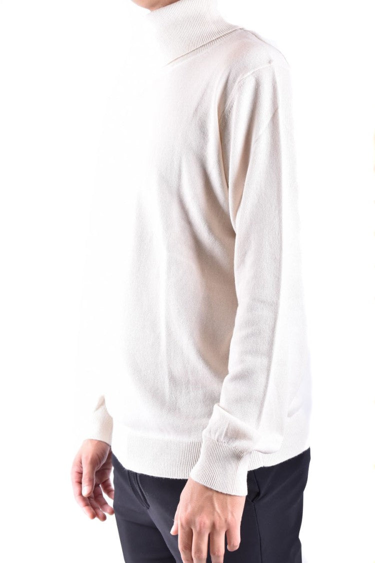 Off-White Turtleneck Knitwear With Relaxed Fit