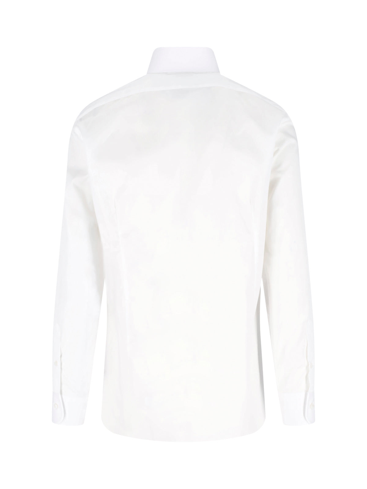 White Striped Cotton Classic Formal Shirt
