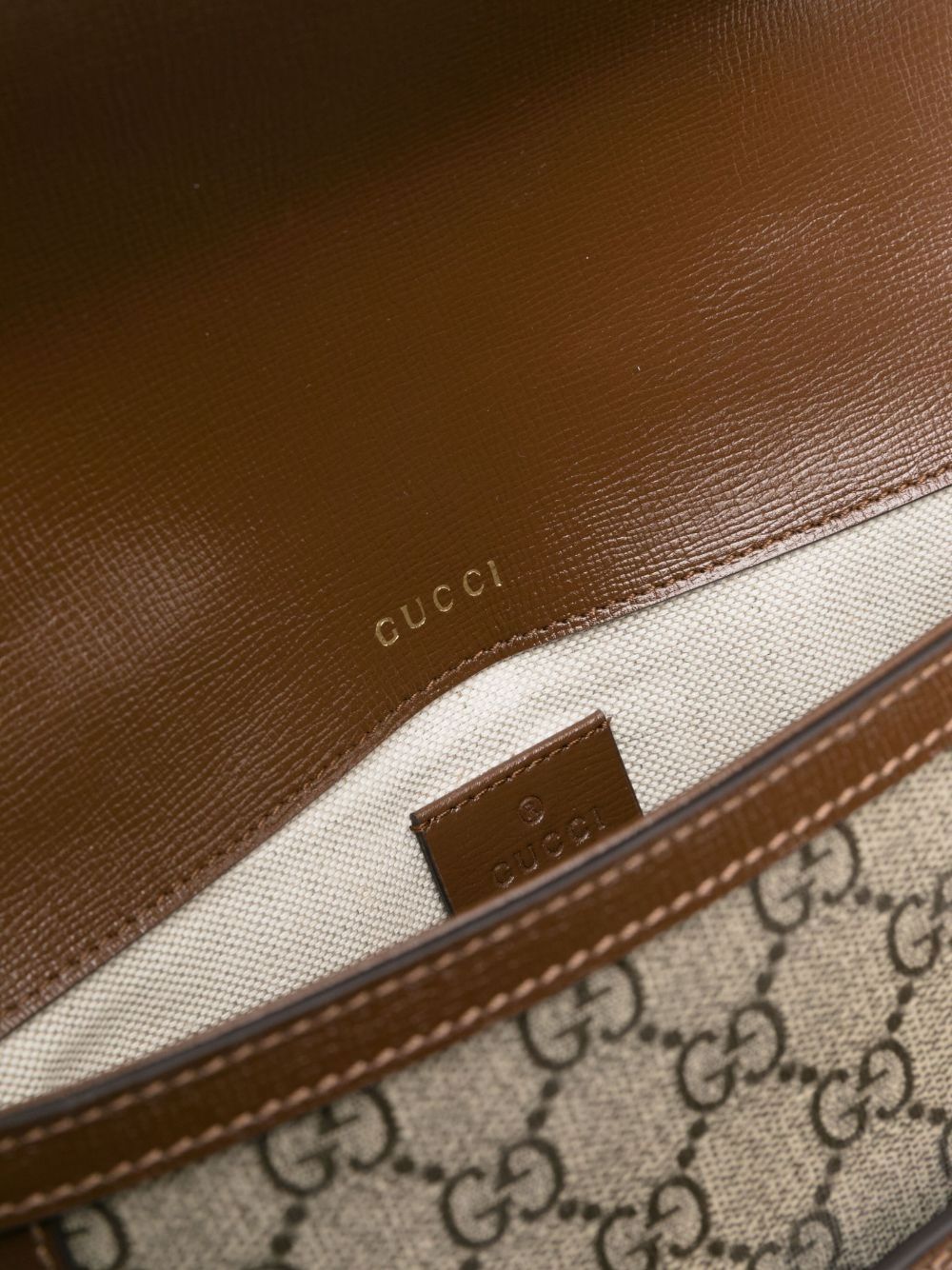Beige Canvas Shoulder Bag