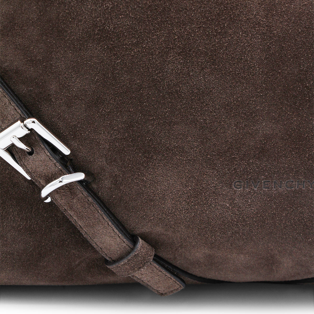 Medium Brown Suede Shoulder Bag