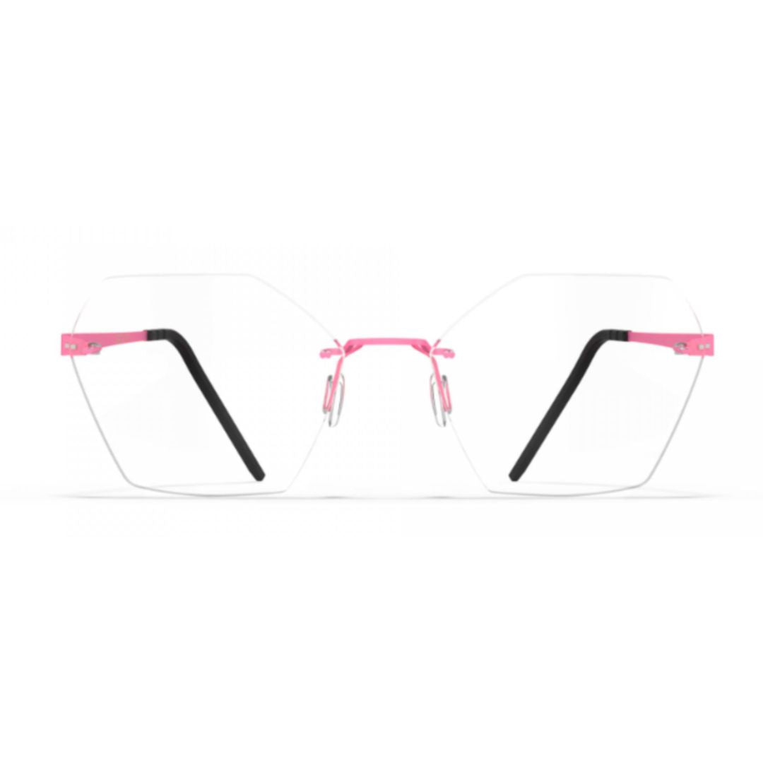 Bf1073 Aero Loop B3-P1 Rimless Geometric Titanium Eyeglasses with Minimalist Design