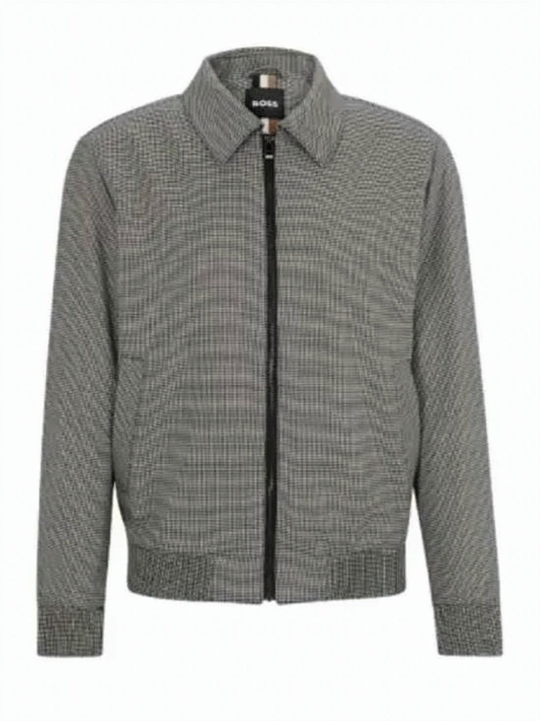 Structured Houndstooth Design Hugo Boss Jacket