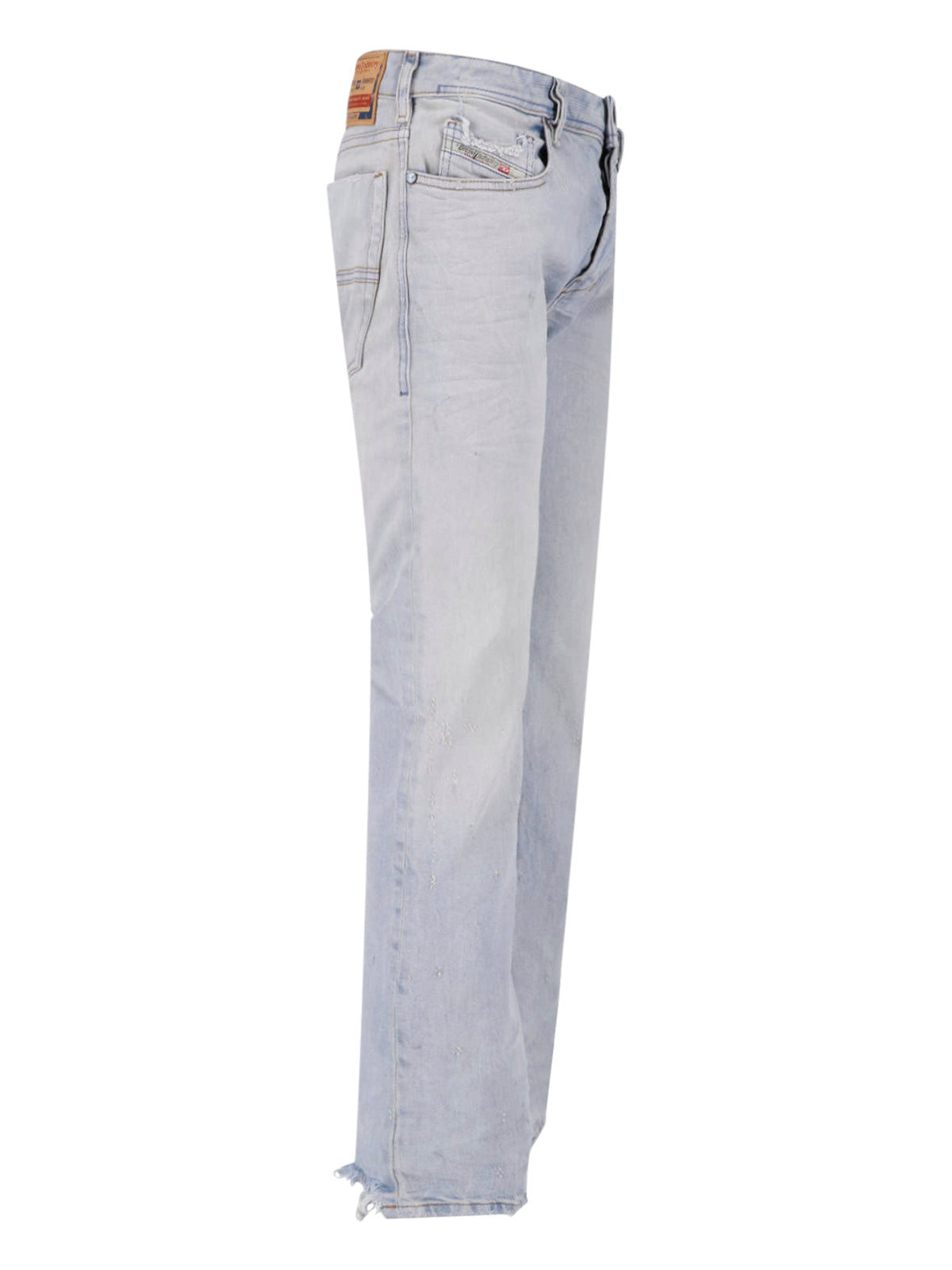 Light Blue Bootcut Jeans with Five-Pocket Design