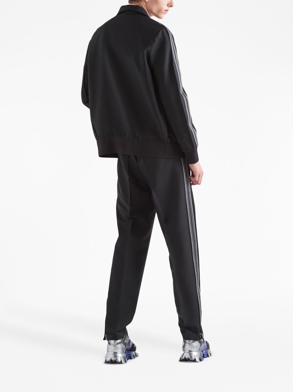 Tailored Trousers With Contrasting Side Stripes