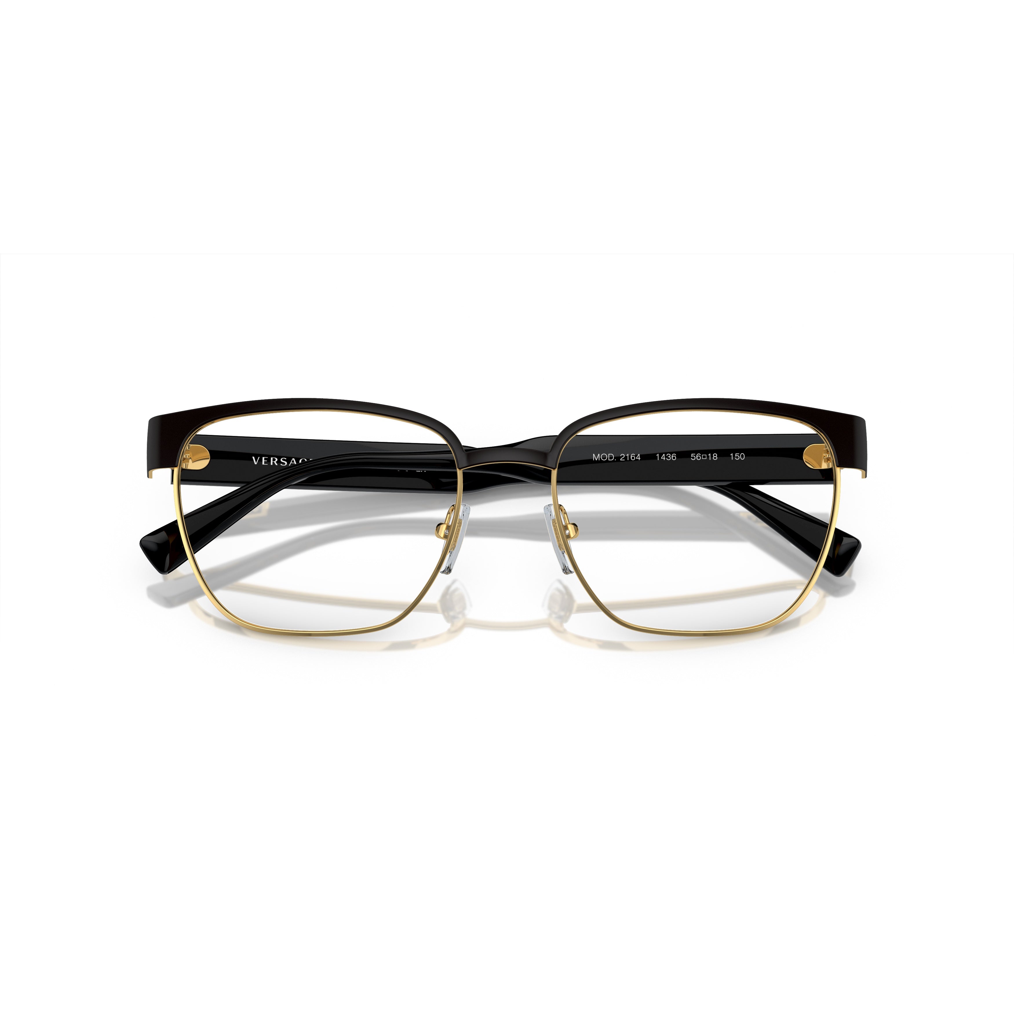 0ve1264 Square Metal Frame Eyeglasses