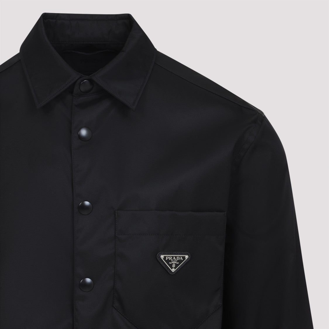 Prada Minimalist Black Casual Shirt