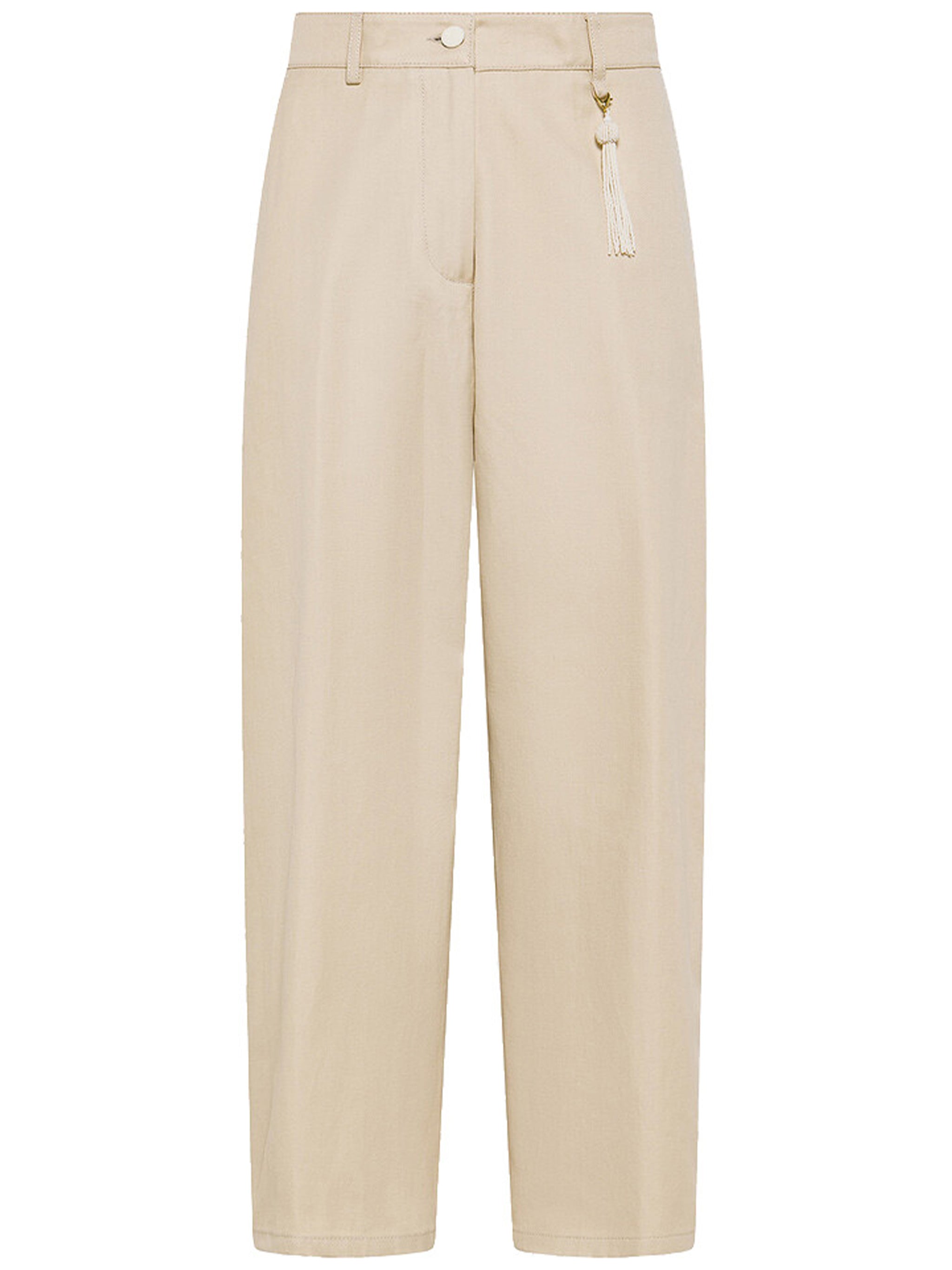 Black Pantalone Straight-Leg Mid-Rise Regular Pants