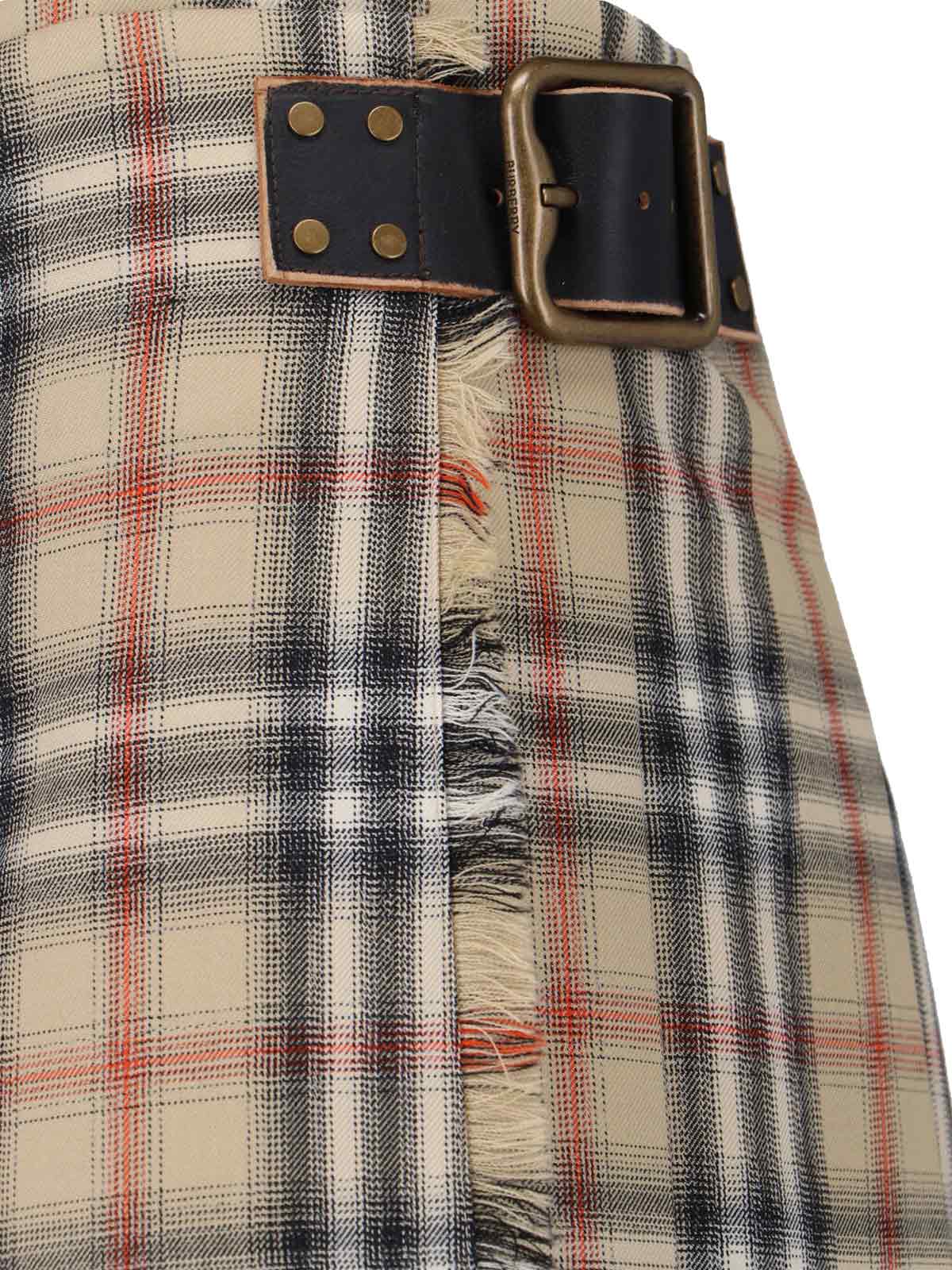"Check" Mini Kilt – Beige