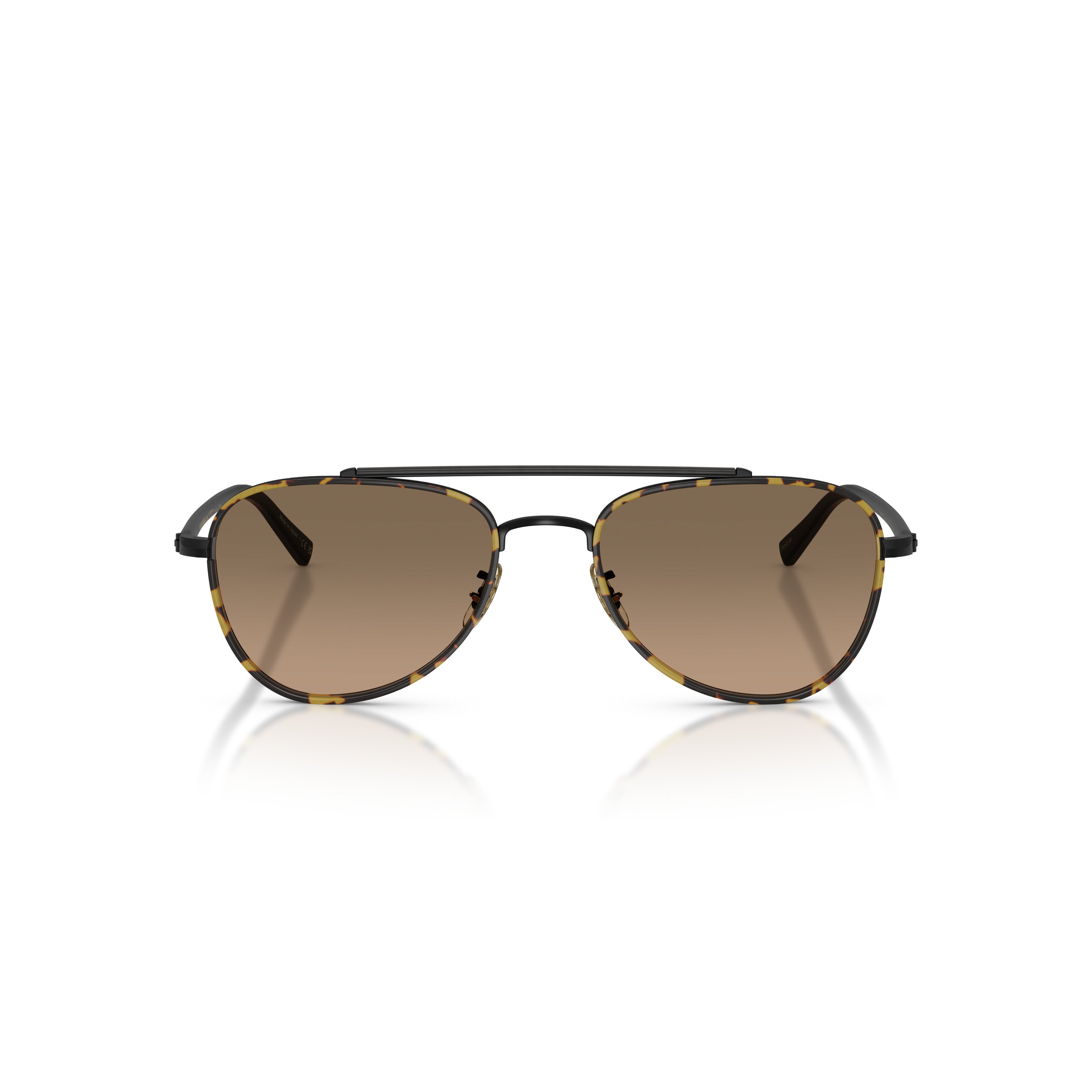 0ov1372st Aviator Sunglasses with Gradient Lenses and Titanium Frame
